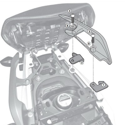 1111KIT sada pro montáž TE, PL a PLX 1111 bez 1111 FZ pro HONDA NC 700X/S (12-13) / NC 750X/S (14-15)